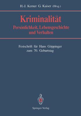 Kaiser / Kerner | Kriminalität | Buch | 978-3-642-75419-7 | sack.de