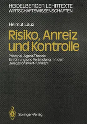 Laux |  Risiko, Anreiz und Kontrolle | eBook | Sack Fachmedien