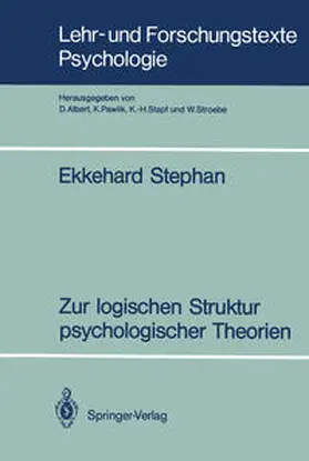 Stephan |  Zur logischen Struktur psychologischer Theorien | eBook | Sack Fachmedien