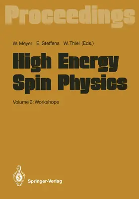 Meyer / Steffens / Thiel |  High Energy Spin Physics | Buch |  Sack Fachmedien