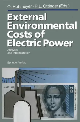 Hohmeyer / Ottinger |  External Environmental Costs of Electric Power | Buch |  Sack Fachmedien