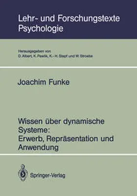 Funke |  Wissen über dynamische Systeme: Erwerb, Repräsentation und Anwendung | eBook | Sack Fachmedien