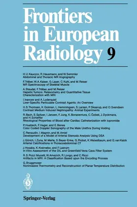 Baert / Heuck |  Frontiers in European Radiology | Buch |  Sack Fachmedien