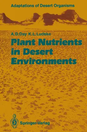 Day / Ludeke |  Plant Nutrients in Desert Environments | Buch |  Sack Fachmedien