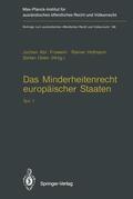 Frowein / Oeter / Hofmann |  Das Minderheitenrecht europäischer Staaten | Buch |  Sack Fachmedien