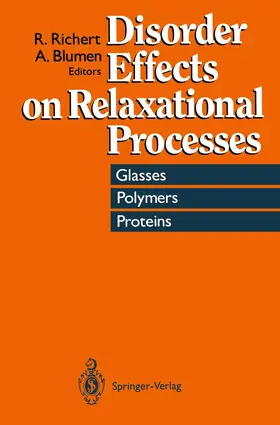 Blumen / Richert |  Disorder Effects on Relaxational Processes | Buch |  Sack Fachmedien