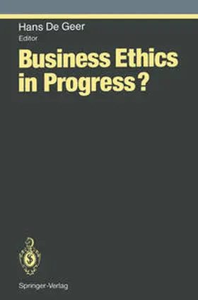 De Geer |  Business Ethics in Progress? | eBook | Sack Fachmedien