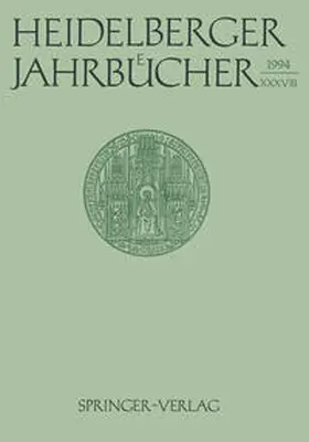  Heidelberger Jahrbücher | eBook | Sack Fachmedien