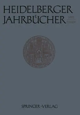 Wiehl |  Heidelberger Jahrbücher | eBook | Sack Fachmedien