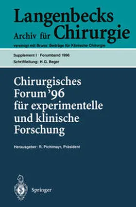 Pichlmayr / Seifert / Hartel |  Chirurgisches Forum '96 fur experimentelle und klinische Forschung | eBook | Sack Fachmedien