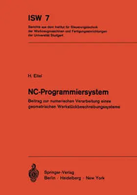 Eitel |  NC-Programmiersystem | eBook | Sack Fachmedien