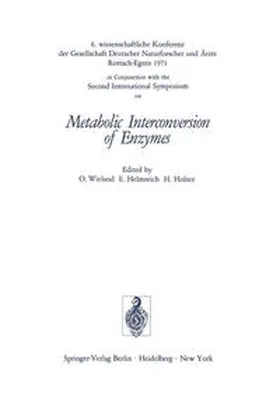 Wieland / Helmreich / Holzer |  Metabolic Interconversion of Enzymes | eBook | Sack Fachmedien