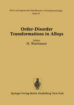 Warlimont |  Order-Disorder Transformations in Alloys | eBook | Sack Fachmedien