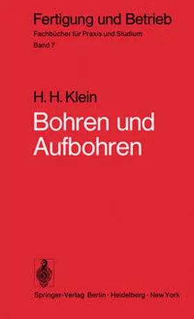 Klein | Bohren und Aufbohren | E-Book | www.sack.de