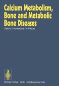 Kruse / Kuhlencordt |  Calcium Metabolism, Bone and Metabolic Bone Diseases | Buch |  Sack Fachmedien