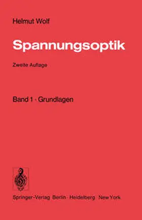 Wolf |  Spannungsoptik | eBook | Sack Fachmedien