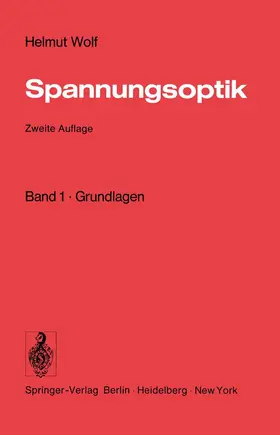 Wolf |  Spannungsoptik | Buch |  Sack Fachmedien