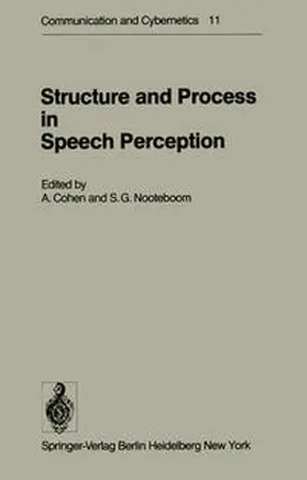 Cohen / Nooteboom |  Structure and Process in Speech Perception | eBook | Sack Fachmedien