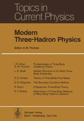 Thomas |  Modern Three-Hadron Physics | Buch |  Sack Fachmedien