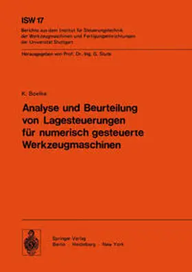 Boelke |  Analyse und Beurteilung von Lagesteuerungen für numerisch gesteuerte Werkzeugmaschinen | eBook | Sack Fachmedien