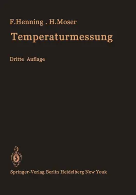 Henning / Moser / Thomas |  Temperaturmessung | Buch |  Sack Fachmedien