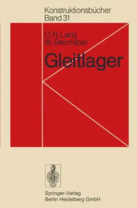 Lang / Steinhilper |  Gleitlager | eBook | Sack Fachmedien