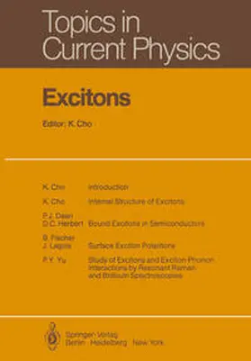 Cho |  Excitons | eBook | Sack Fachmedien
