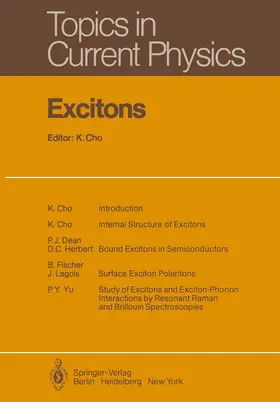 Cho |  Excitons | Buch |  Sack Fachmedien