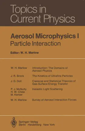 Marlow |  Aerosol Microphysics I | Buch |  Sack Fachmedien