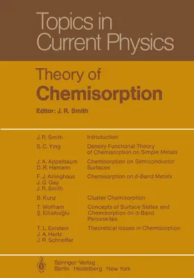 Smith |  Theory of Chemisorption | Buch |  Sack Fachmedien