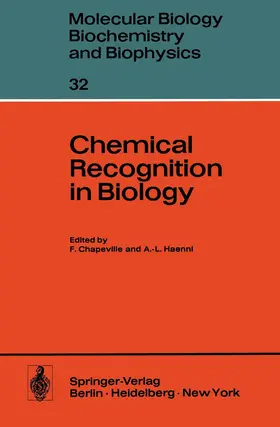 Chapeville / Haenni |  Chemical Recognition in Biology | Buch |  Sack Fachmedien