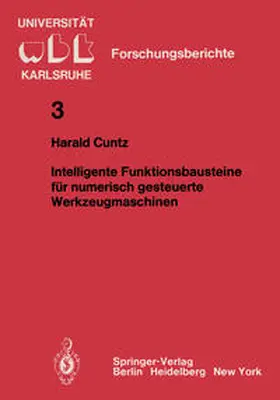 Cuntz |  Intelligente Funktionsbausteine für numerisch gesteuerte Werkzeugmaschinen | eBook | Sack Fachmedien