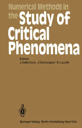 Della Dora / Demongeot / Lacolle |  Numerical Methods in the Study of Critical Phenomena | Buch |  Sack Fachmedien