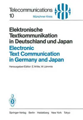 Witte / Lämmle |  Elektronische Textkommunikation in Deutschland und Japan / Electronic Text Communication in Germany and Japan | eBook | Sack Fachmedien