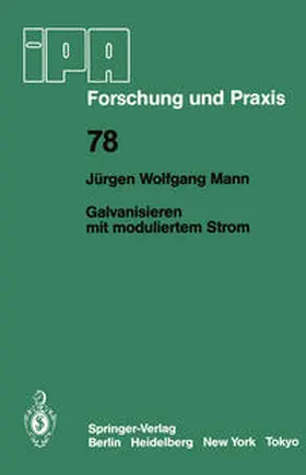Mann |  Galvanisieren mit moduliertem Strom | eBook | Sack Fachmedien