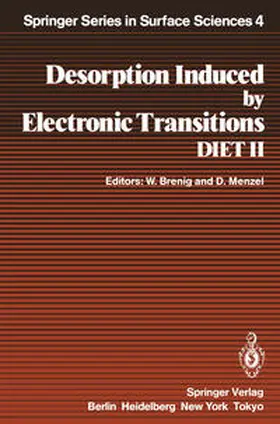Menzel / Brenig |  Desorption Induced by Electronic Transitions DIET II | Buch |  Sack Fachmedien