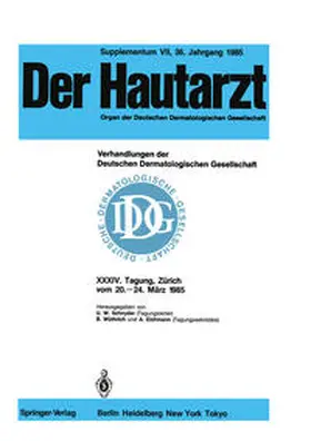 Schnyder / Wüthrich / Eichmann |  Verhandlungen der Deutschen Dermatologischen Gesellschaft | eBook | Sack Fachmedien
