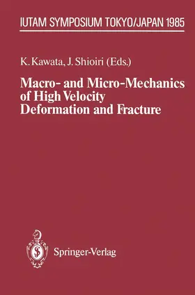 Kawata / Shioiri | Macro- and Micro-Mechanics of High Velocity Deformation and Fracture | Buch | 978-3-642-82769-3 | www.sack.de