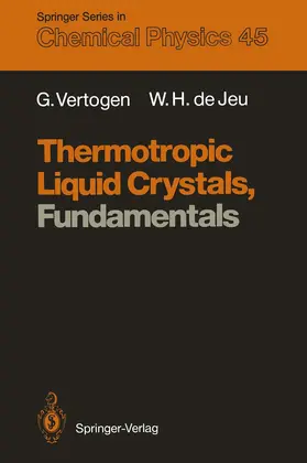Vertogen / Jeu |  Thermotropic Liquid Crystals, Fundamentals | Buch |  Sack Fachmedien