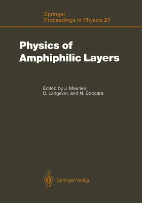 Meunier / Boccara / Langevin |  Physics of Amphiphilic Layers | Buch |  Sack Fachmedien