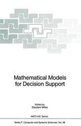 Mitra |  Mathematical Models for Decision Support | Buch |  Sack Fachmedien