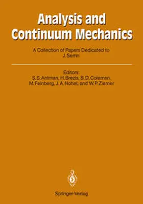 Antman / Brezis / Coleman |  Analysis and Continuum Mechanics | eBook | Sack Fachmedien
