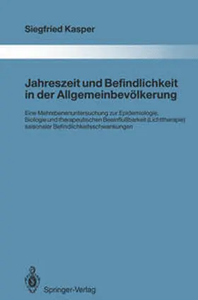 Kasper |  Jahreszeit und Befindlichkeit in der Allgemeinbevölkerung | eBook | Sack Fachmedien