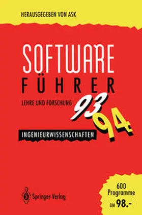  Software-Führer '93/'94 Lehre und Forschung | eBook | Sack Fachmedien