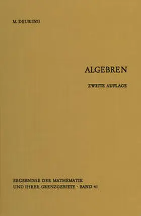 Deuring |  Algebren | eBook | Sack Fachmedien