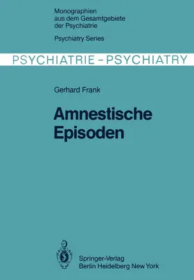 Frank |  Amnestische Episoden | Buch |  Sack Fachmedien