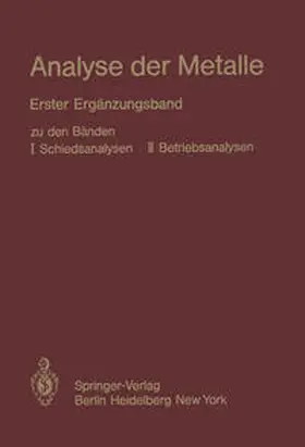  Analyse der Metalle | eBook | Sack Fachmedien