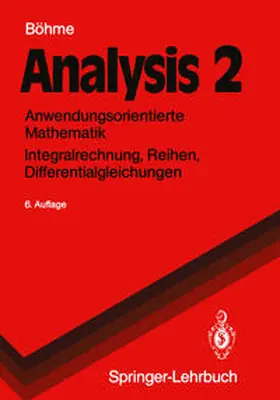 Böhme |  Analysis 2 | eBook | Sack Fachmedien