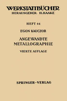 Kauczor | Angewandte Metallographie | E-Book | www.sack.de