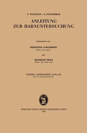 Fischler / Schlemmer | Anleitung zur Harnuntersuchung | E-Book | www.sack.de
